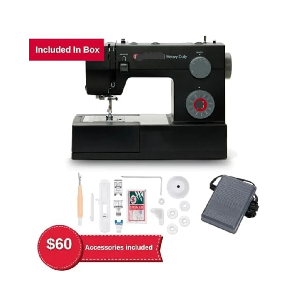 NEW Heavy Duty Holiday Bundle - 4452 Heavy Duty Sewing Machine with Extension Table & 2 Presser Feet  Strong Motor