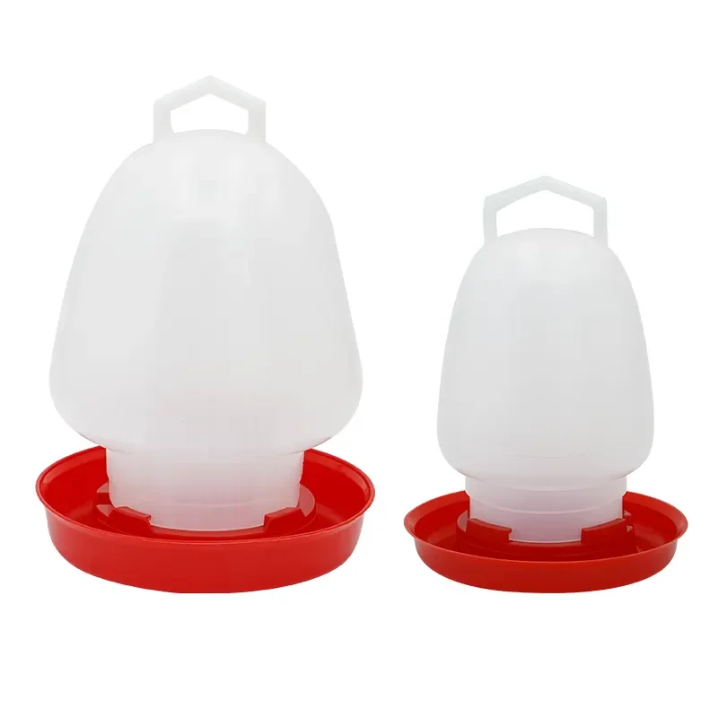 Poultry Drinkers 500/1000ml Birds Drinkers Chicken Drinking Bucket White Plastic Pigeon Parrot Drinker for Sale