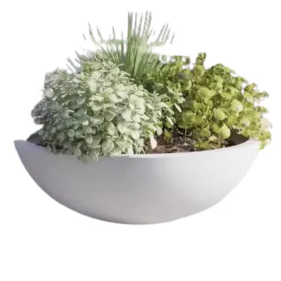 High Quality PC17084 Fiberglass Orchid Flowerpots Lightweight and Durable Planters