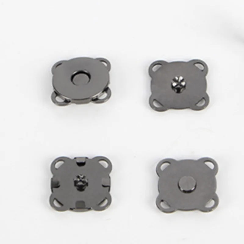 Strong 14MM Plum Blossom Shape Snap Magnet Button for Bag In Gun Metal Color