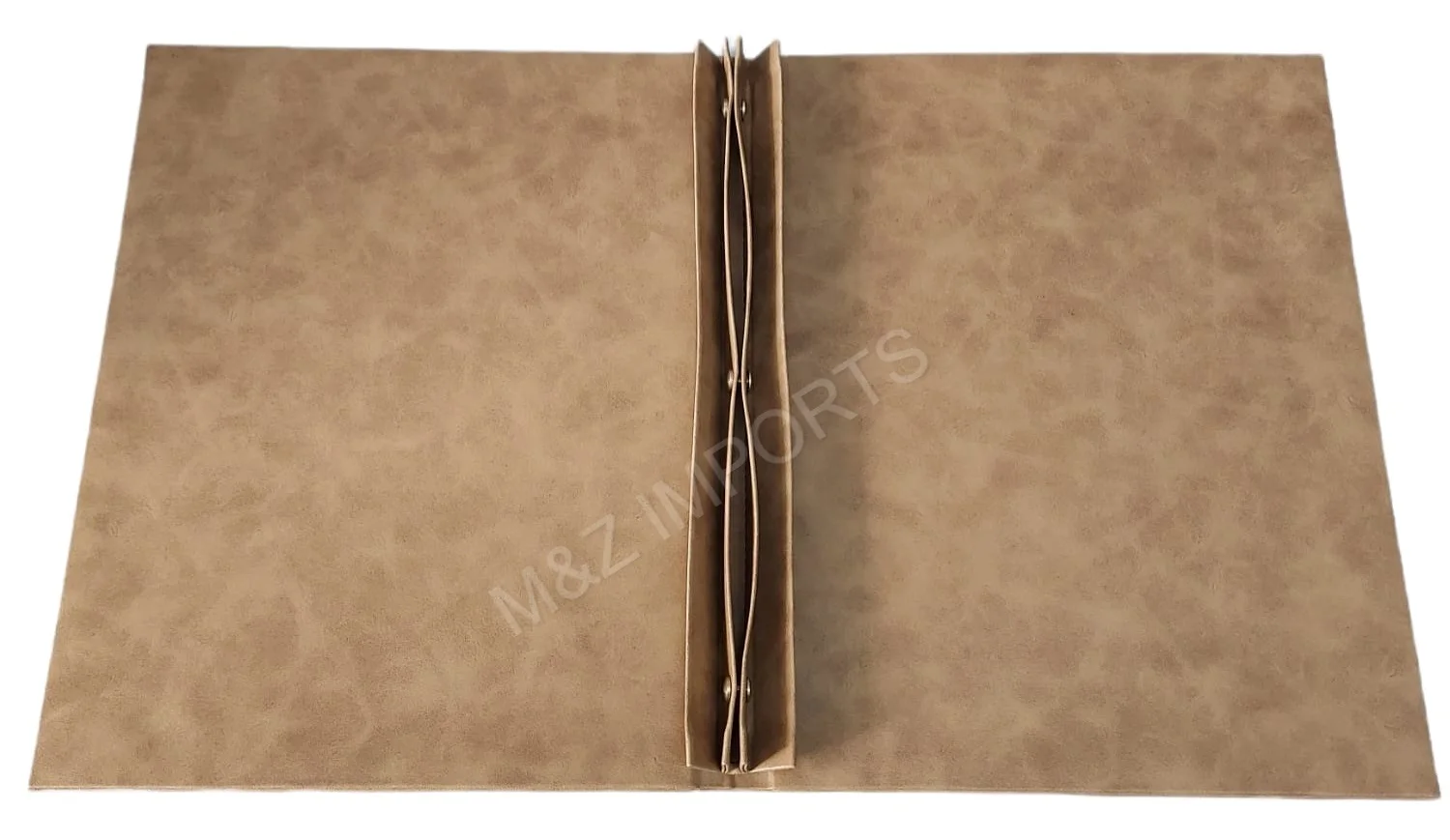 Beige color Custom High Quality PU Leather Loose-Leaf Folder Menu Book Cover for Restaurants Hotel & Hospitality uses products