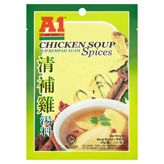 A1 Chicken Soup Spices Halal Herbal Soup Chinese Soup Ginseng Restaurant use Herbal Clear Hotpot Ready Korean Chinese packed