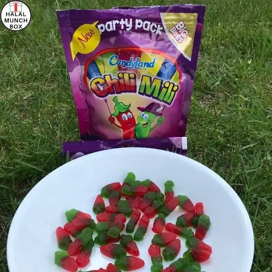 Halal Chili Mili Gummies Top Quality Gummies / Candy Land Chili Mili Jelly / Tatsey Chili Mili Gummy