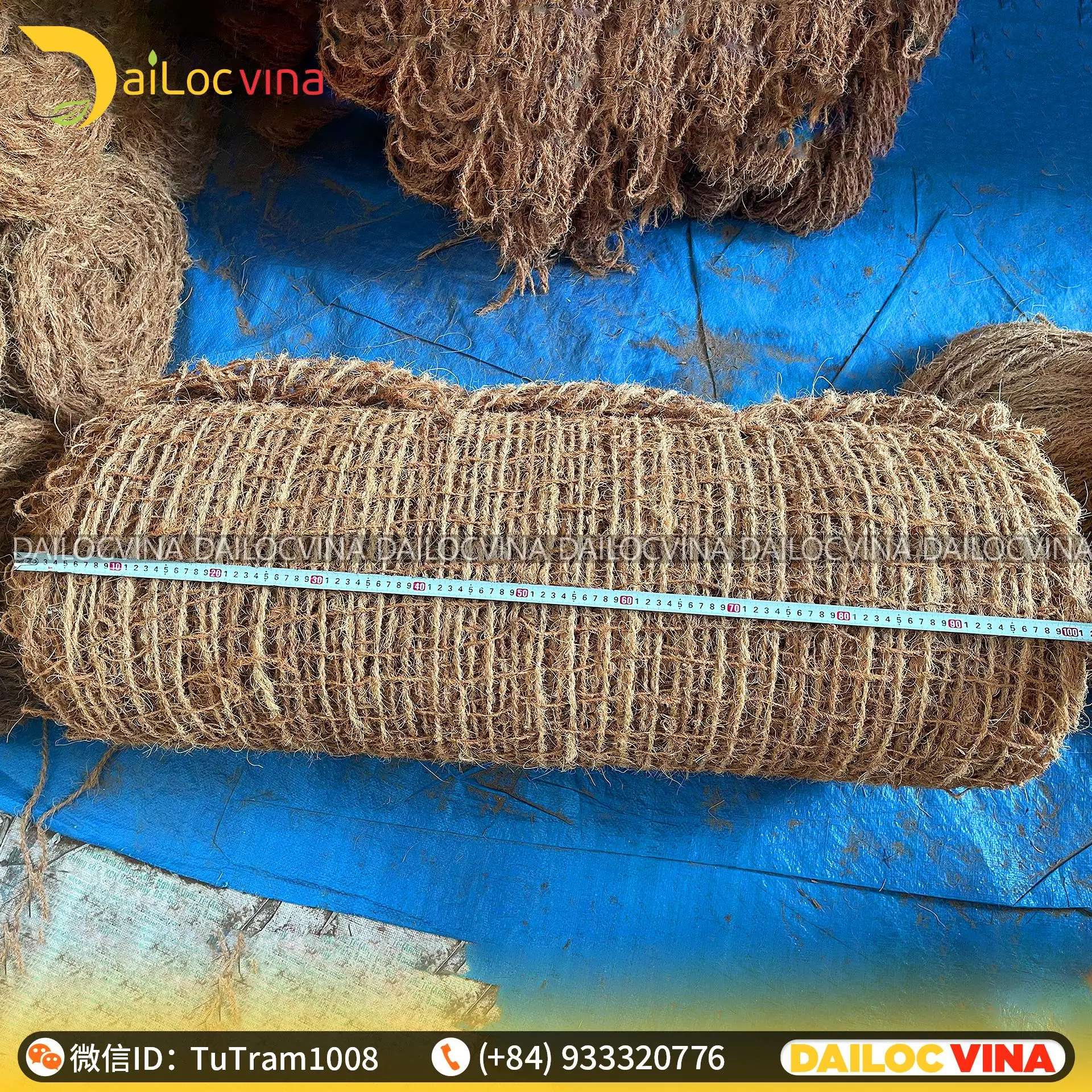 Эрозионная сетка Coir из кокосового волокна экспортируется на корейский