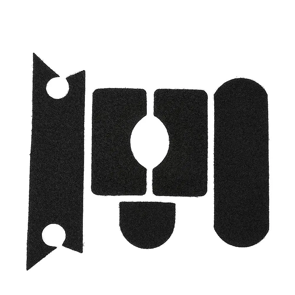 Black tactical helmet accessories hook and loop set 5-piece helmet attachment sticker hook and loop for Helmet