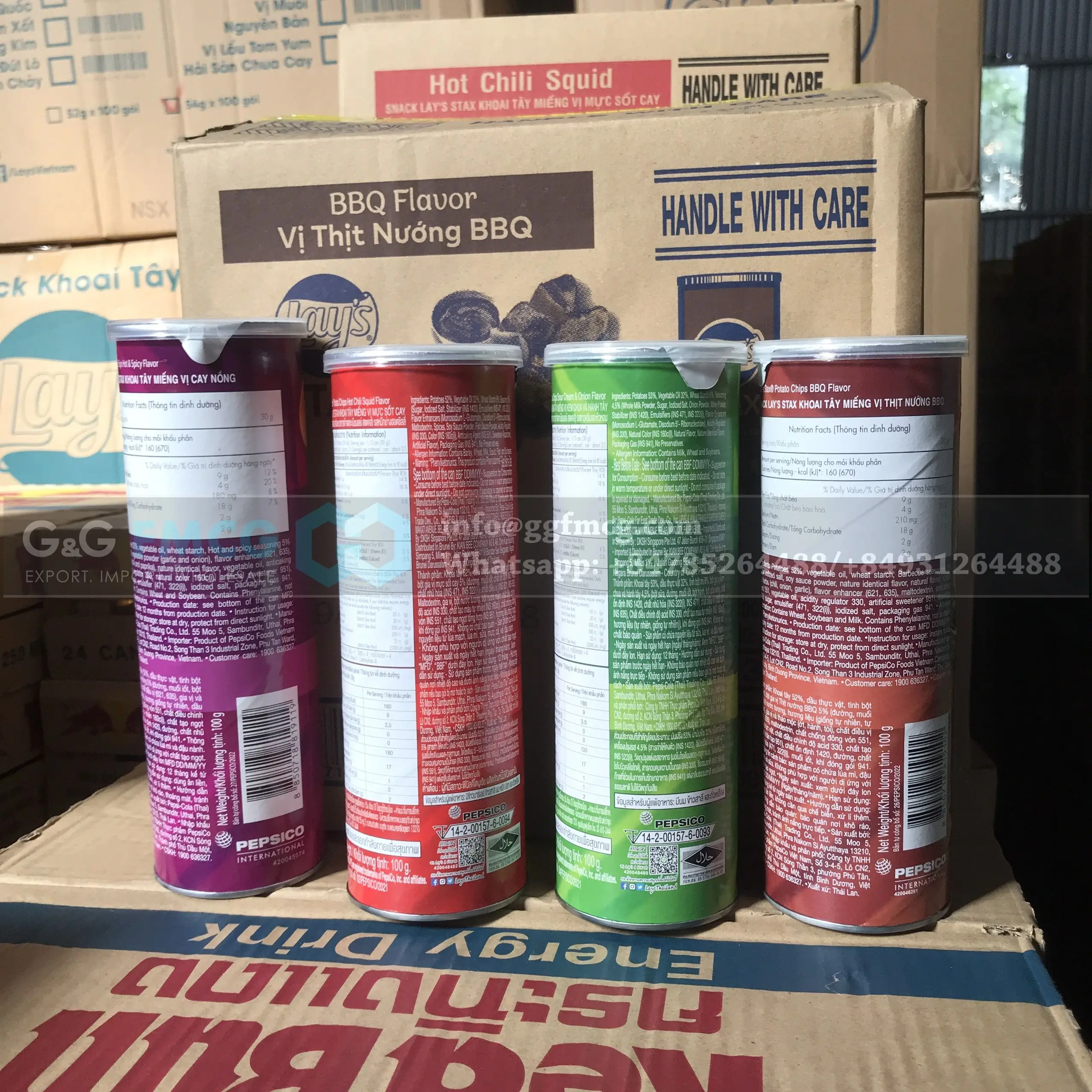 Lays Stax Sour Cream Onion Potato Chips Flavor 100g Potatoes Are Thin And Crispy