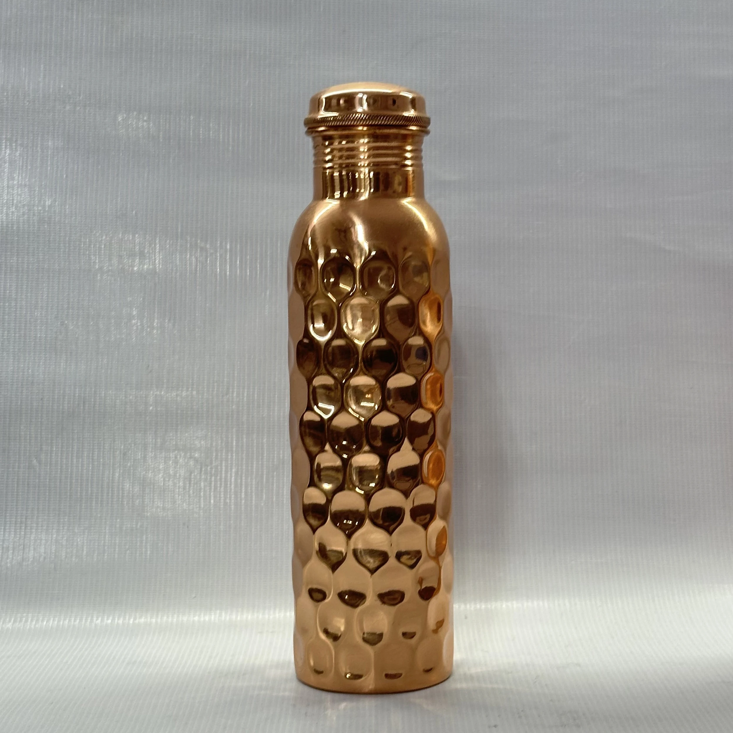 Durable Quality Pure Copper Water Bottle Hammered Design Manufacturer And Supplier From India Contact For Bulk Order Thermos