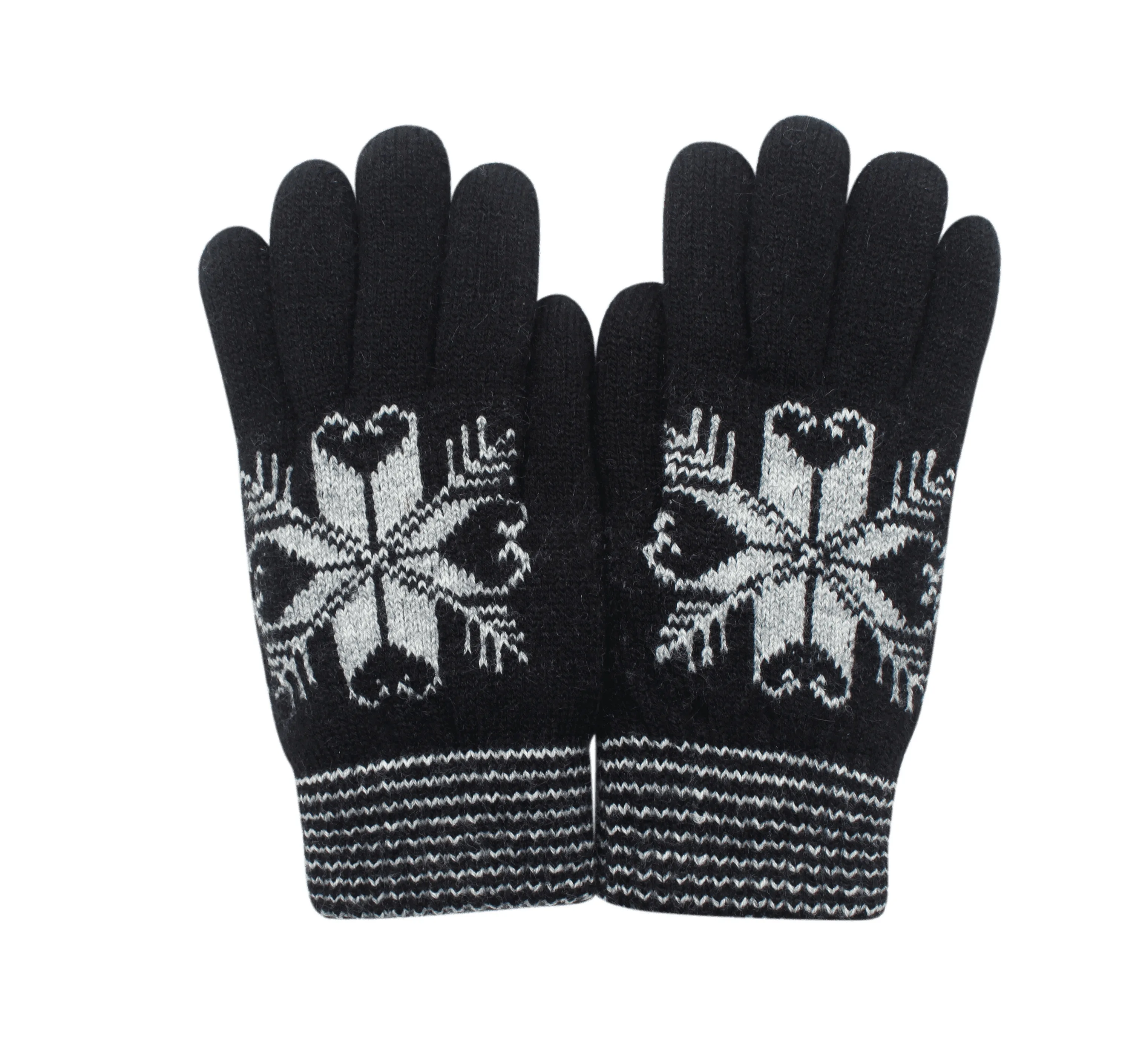 Jacquard Knit Gloves