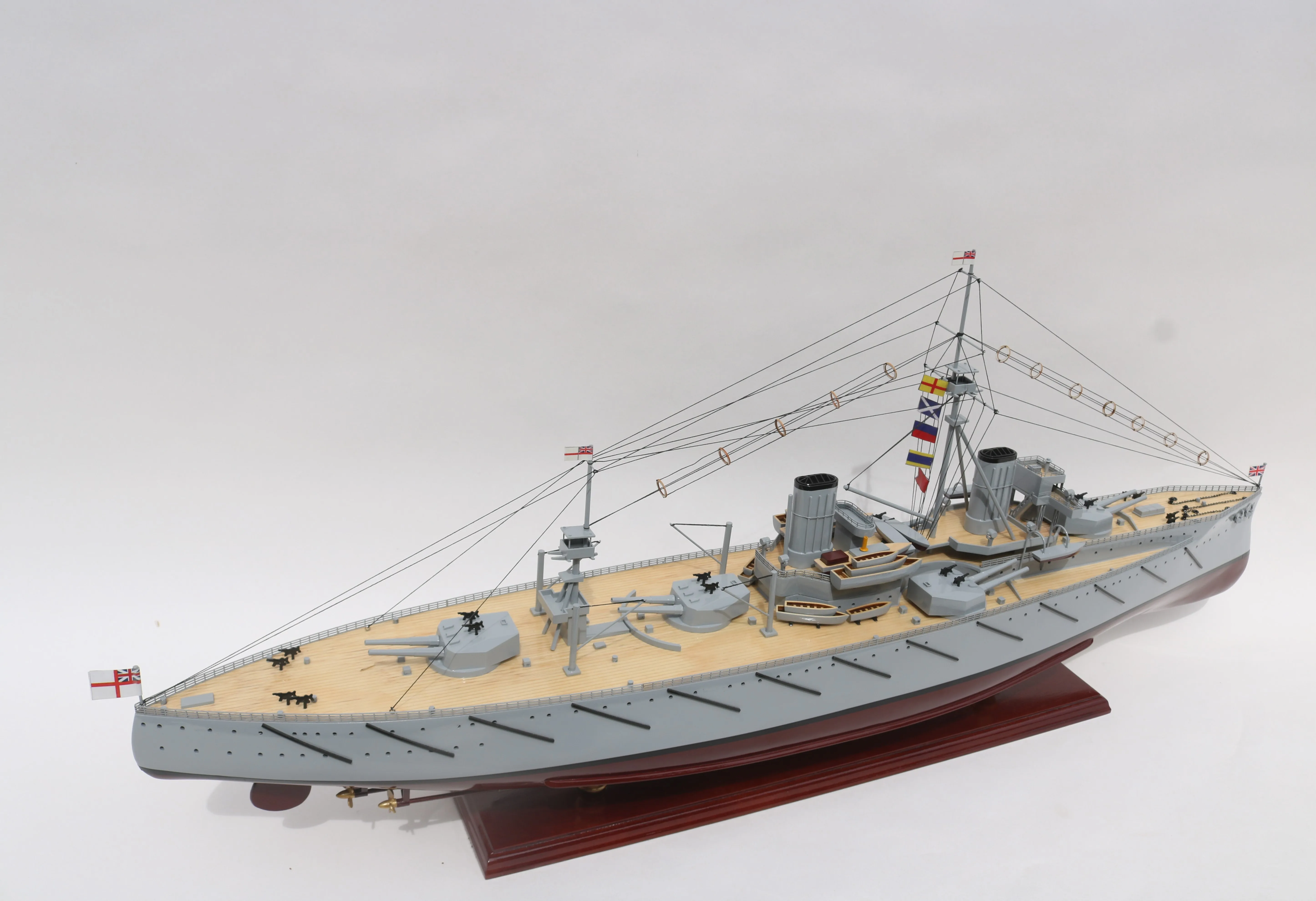 Gia Nhien Manufacturer Custom Design Low MOQ HMS DREADNOUGHT 1906 WOODEN MODEL BOAT - HIGH QUALITY WOOD SHIP MODEL - HANDICRAFT