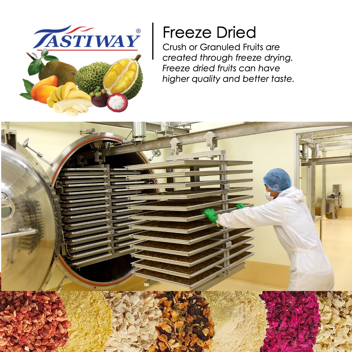 Top Sales Cheapest Price Malaysia 2.5kg Weight Bulk Packaging Natural Sweet Crush Mango Flavor Freeze Dried Ingredient