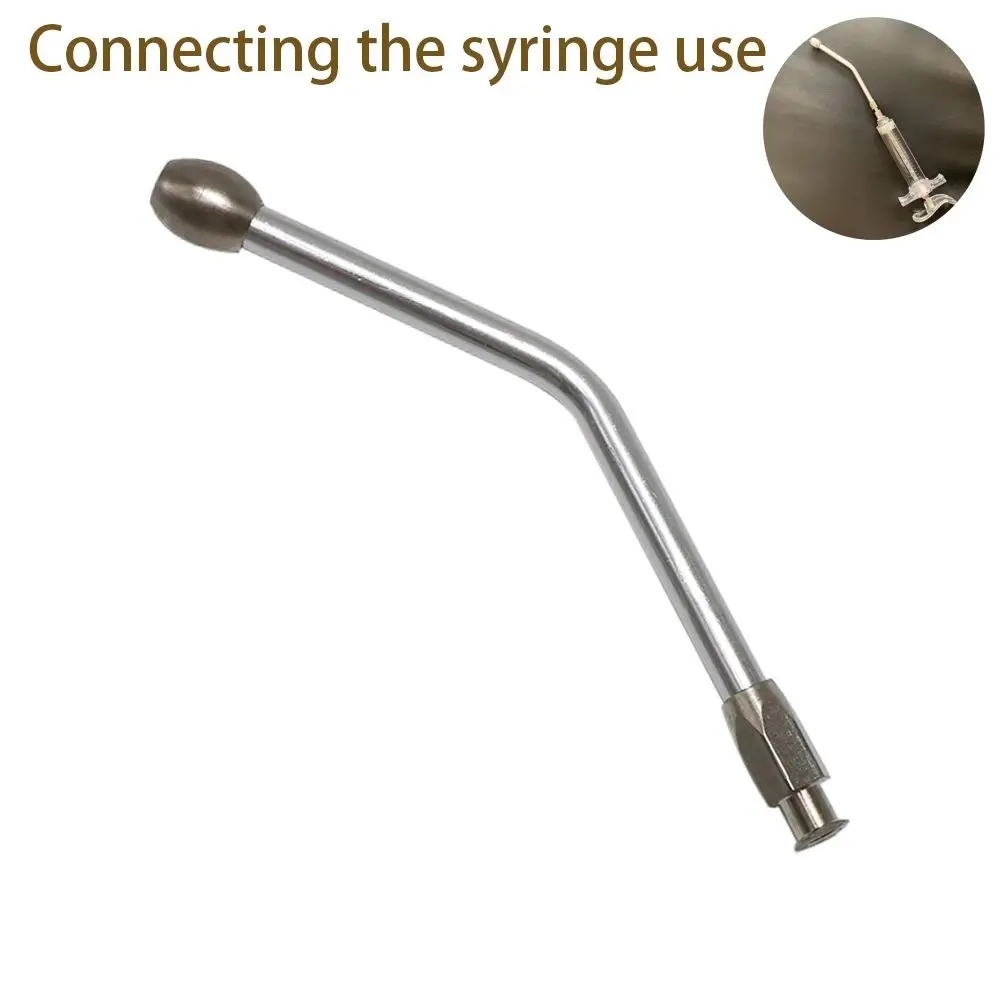 Veterinary Automatic Drencher threaded Nozzles Vaccine Continuous Injectorstainless steel Drencher needle for animal birds or sm