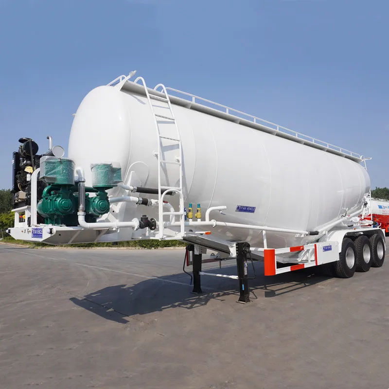 TITAN 2024 3 Axles 40 CBM Bulk Cement Trailer V Shaped Cement Tanker For Sale Near me