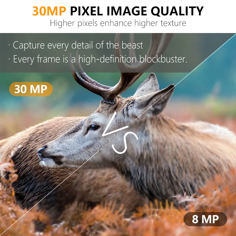 Hidden camera detector with dual lens KW696 OEM/ODM 0.4s trigger 1080P/30MP waterproof IP67 for wildlife research