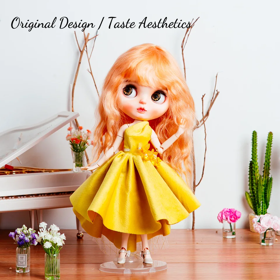 New Released Popular Original design Custom Blythe Doll Fashion Dress Garden skirt 12inch Blythe Doll