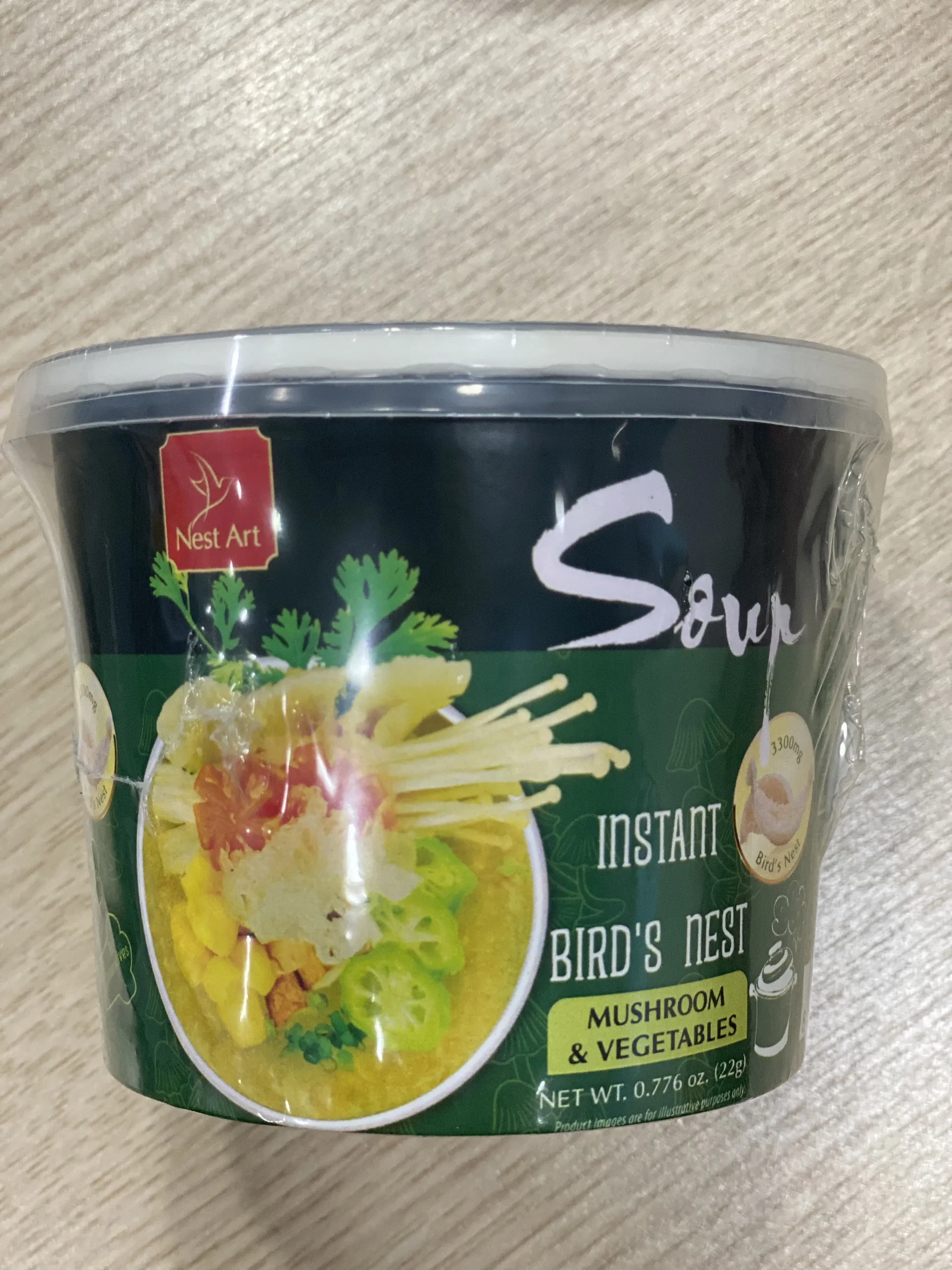 Вкусные грибы, Овощной вкус, мгновенный, птичье гнездо, суп 19 - 24 г/чашка, Произведено во Вьетнаме