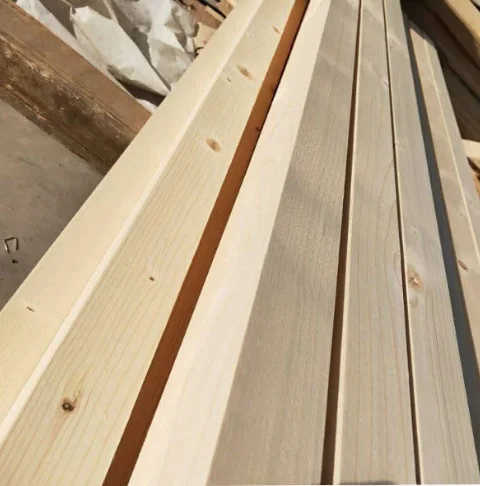 Spruce Cedar Solid Wood Boards Sawn Timber Lumber for Construction, Interior and Furniture Production