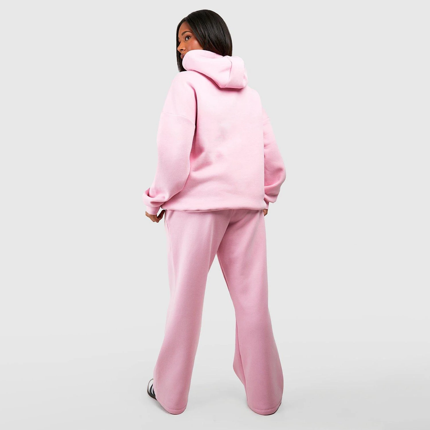 Custom Tracksuit Women 100 % cotton Plain Sports training & jogging Wholesale Women Pink Color Tracksuits