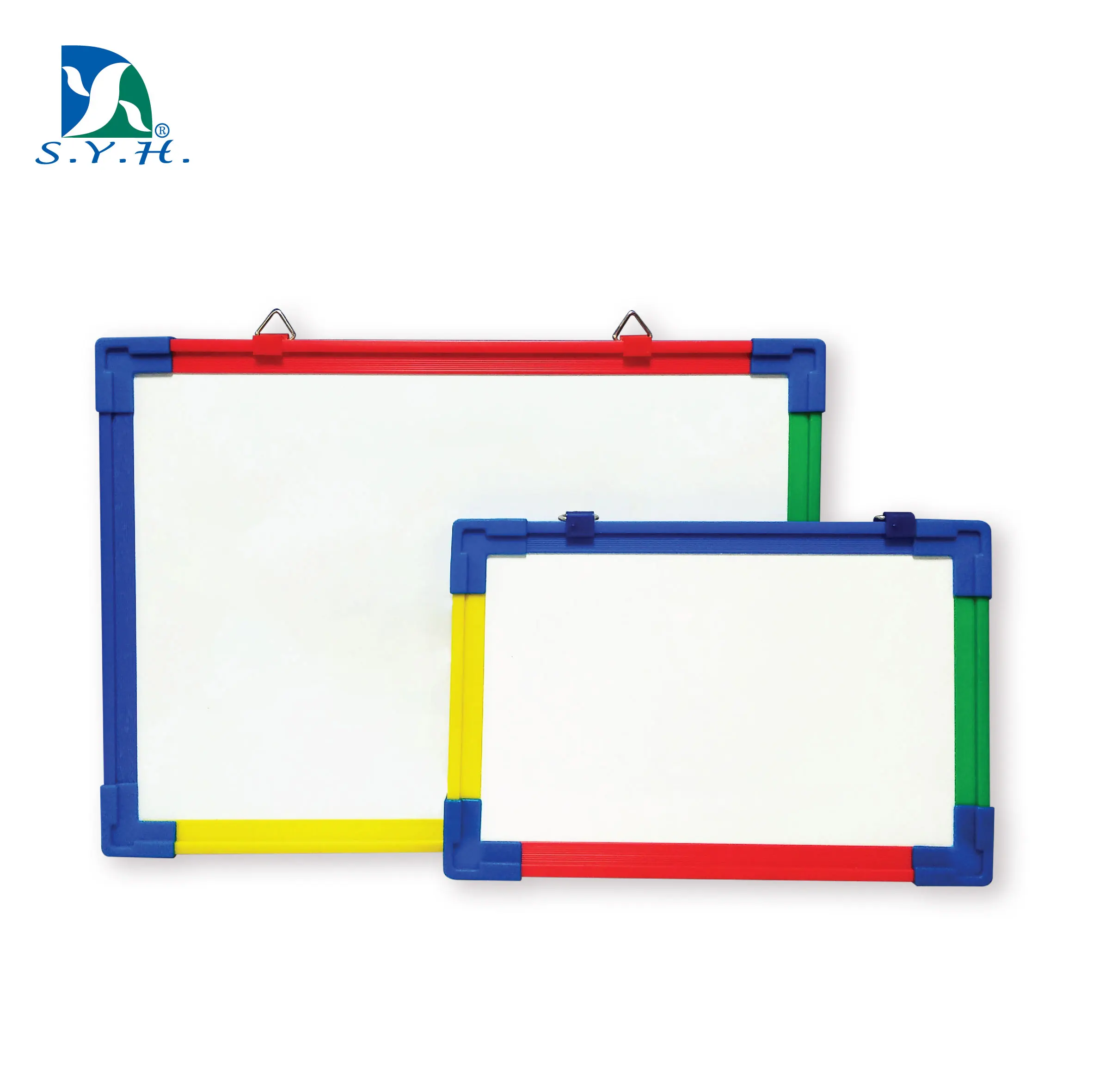 Colorful mini magnetic whiteboard with plastic frame and movable tray