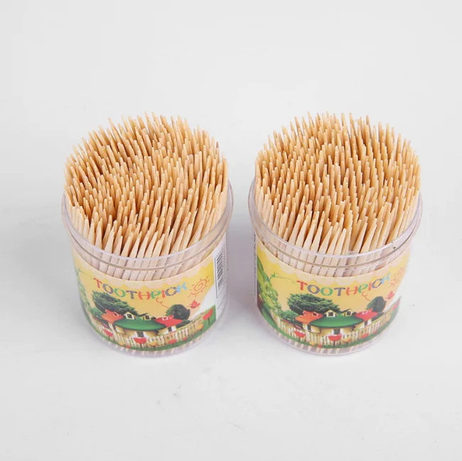 High Class Thin Wholesale Disposable Wooden Natural Cheap Custom Bulk 100% Bamboo Toothpicks