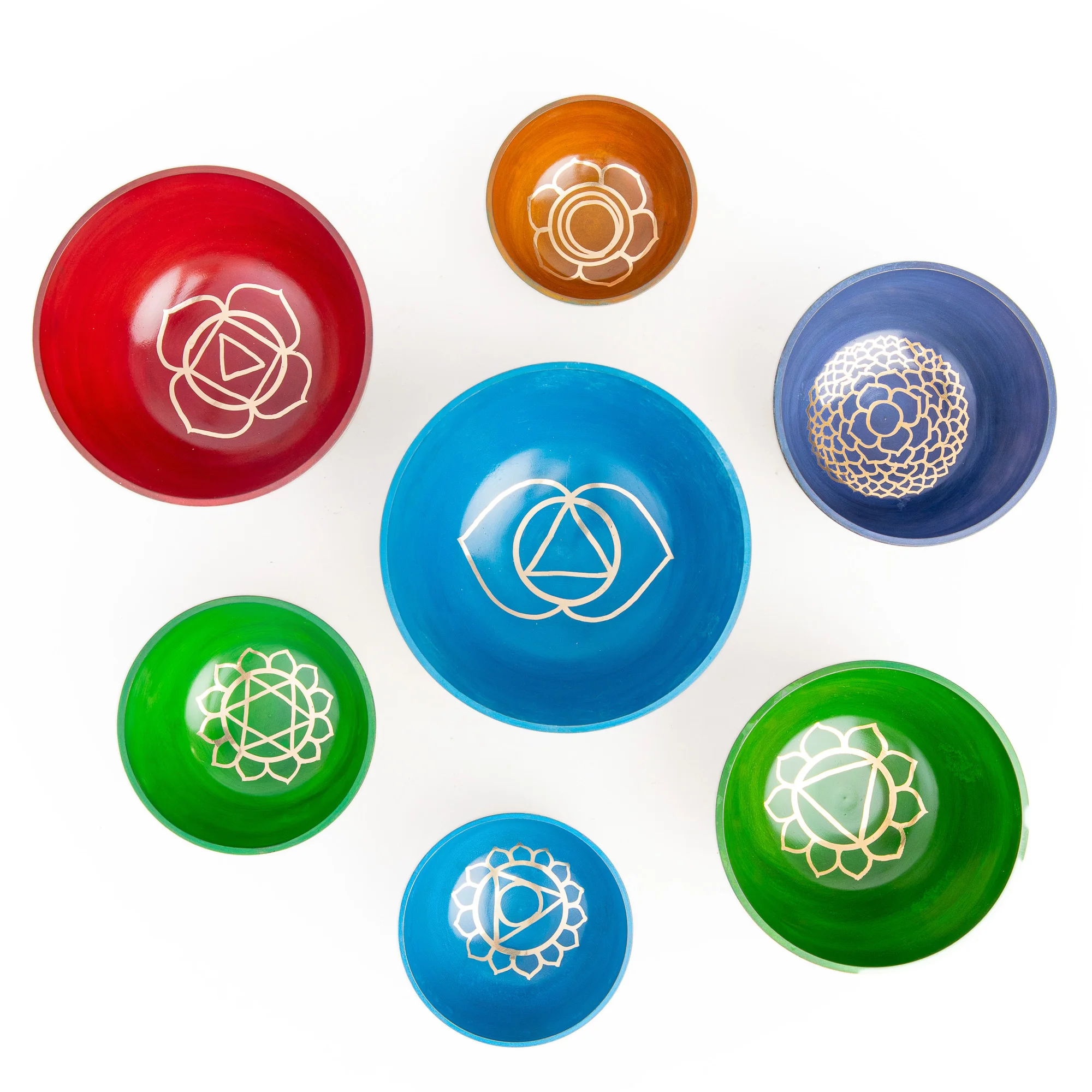 Handcrafted 7 Chakra Singing Bowl Set for Meditation and Sound Healing  Perfect for Spiritual Wellness