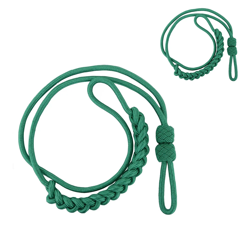 New Arrival Ceremonial Whistle Cord Braided Lanyards & Shoulder Cords Machine Made or Handmade with Metal Hook