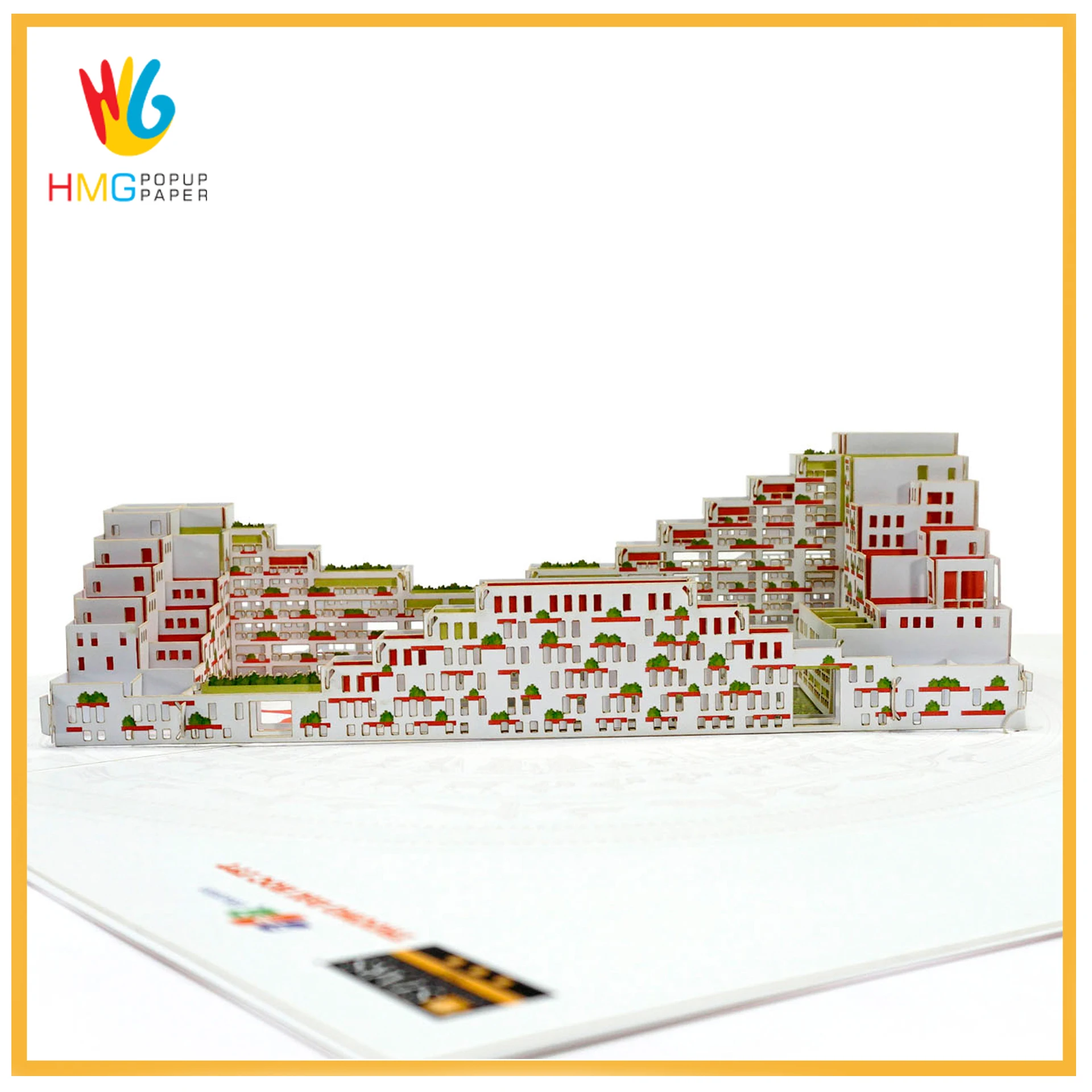 Hot selling product with Model of Boat in the bottle for Christmas 3D greeting pop-up cards For businesses