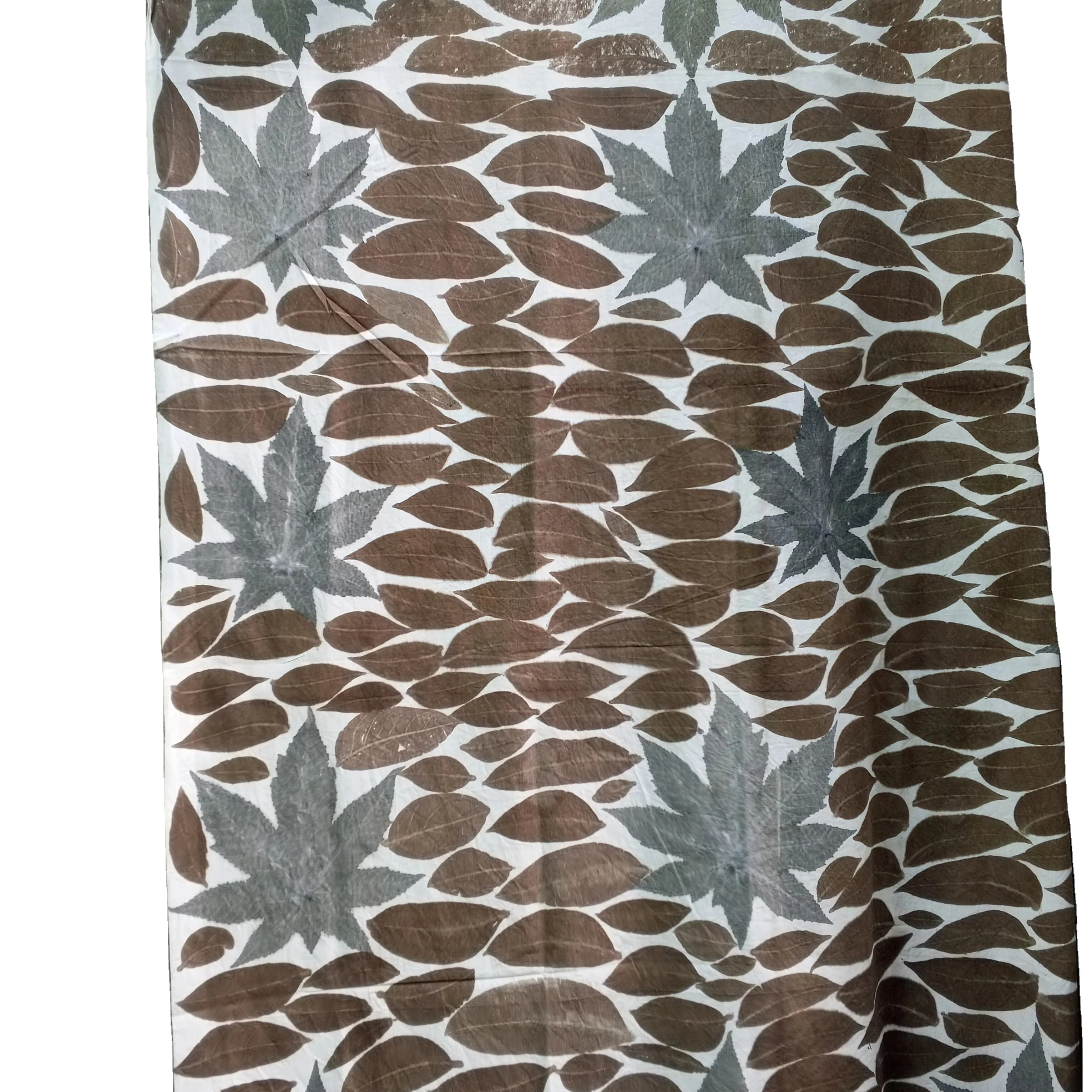Ecoprint взрослый саронг Парео Набор из натурального хлопка с листьями
