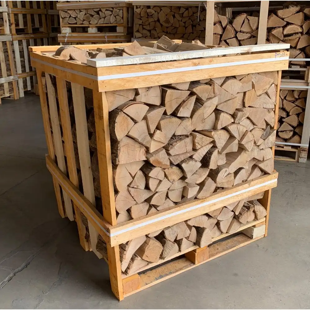 Kiln Dried ASH, OAK, BIRCH, BEECH Logs Large Crate Top Quality Kiln Dried Split Firewood / Beech Firewood/ KD firewood on pallet