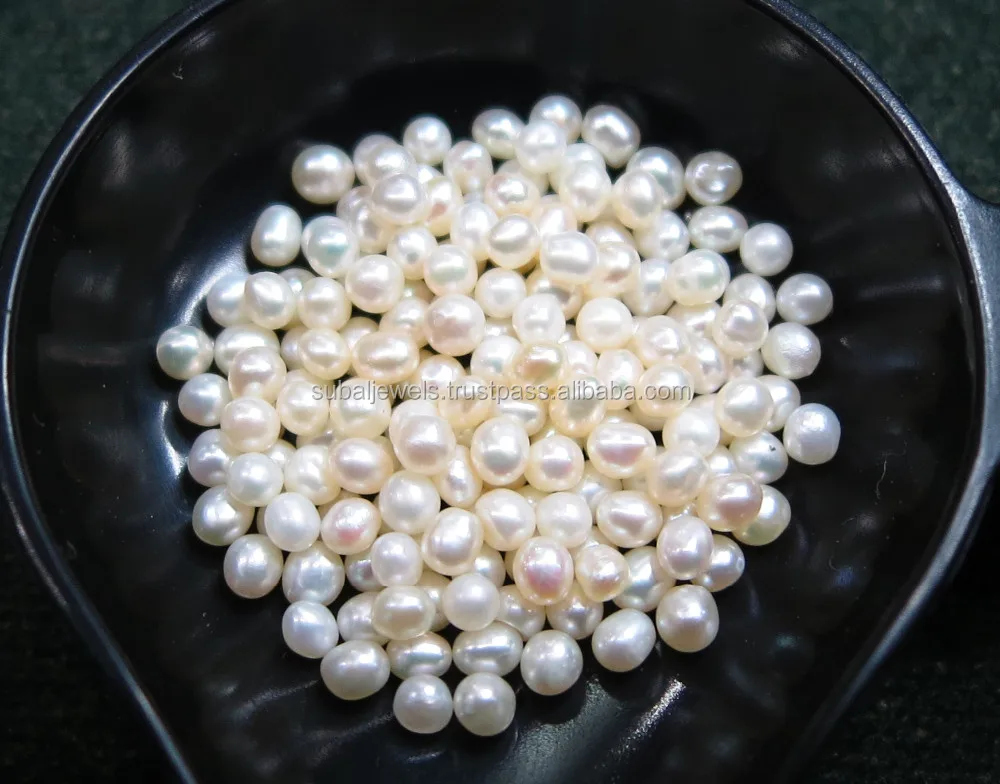 8-10mm Round Fresh Water Pearl for Setting Cabochon Shape Milky White Top Quality & Lusture Best Price