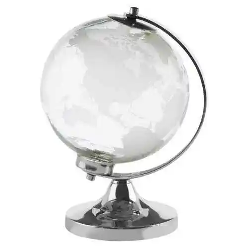 Industrial-style metal globe With wooden Base Contemporary globe-shaped metal Decorative Item Manufacturer