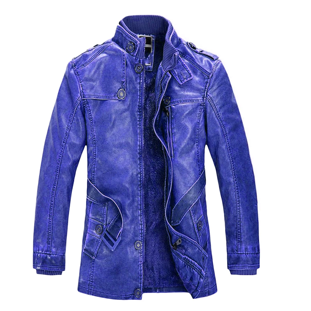 Custom Leather Coats Men Basic Genuine Leather Jackets Trench Sheepskin Coat