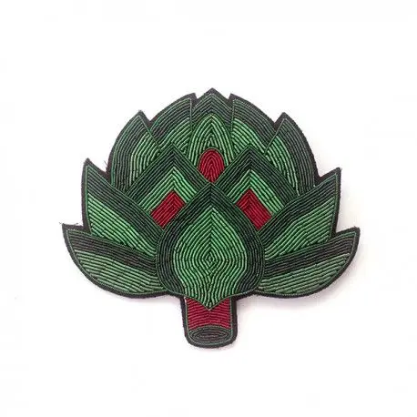 Fashion hand embroidery bullion wire brooch HAND  fashion brooch custom made jacket patches ladies brooch #0000545