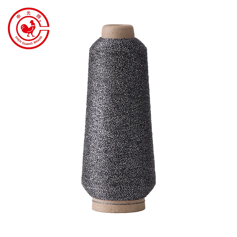 2x150D Soft Polyester Embroidery Metallic Yarn for Handmade and Machine Use MHX Type