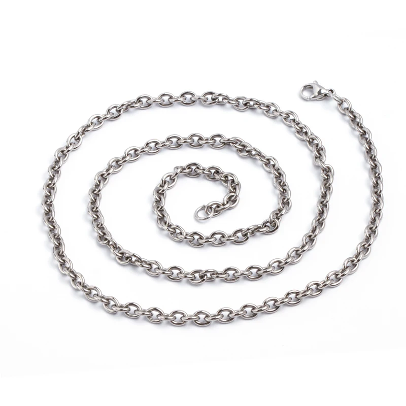 titanium Custom Necklace OEM wholesale hip hop Man titanium Fashion jewelry fine Chain Stainless steel titanium Men for Necklace