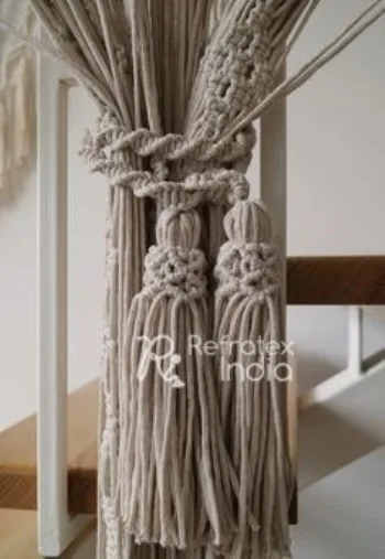 Manufacturer of Cotton Tiebacks in new designs By Refratex India Made in India