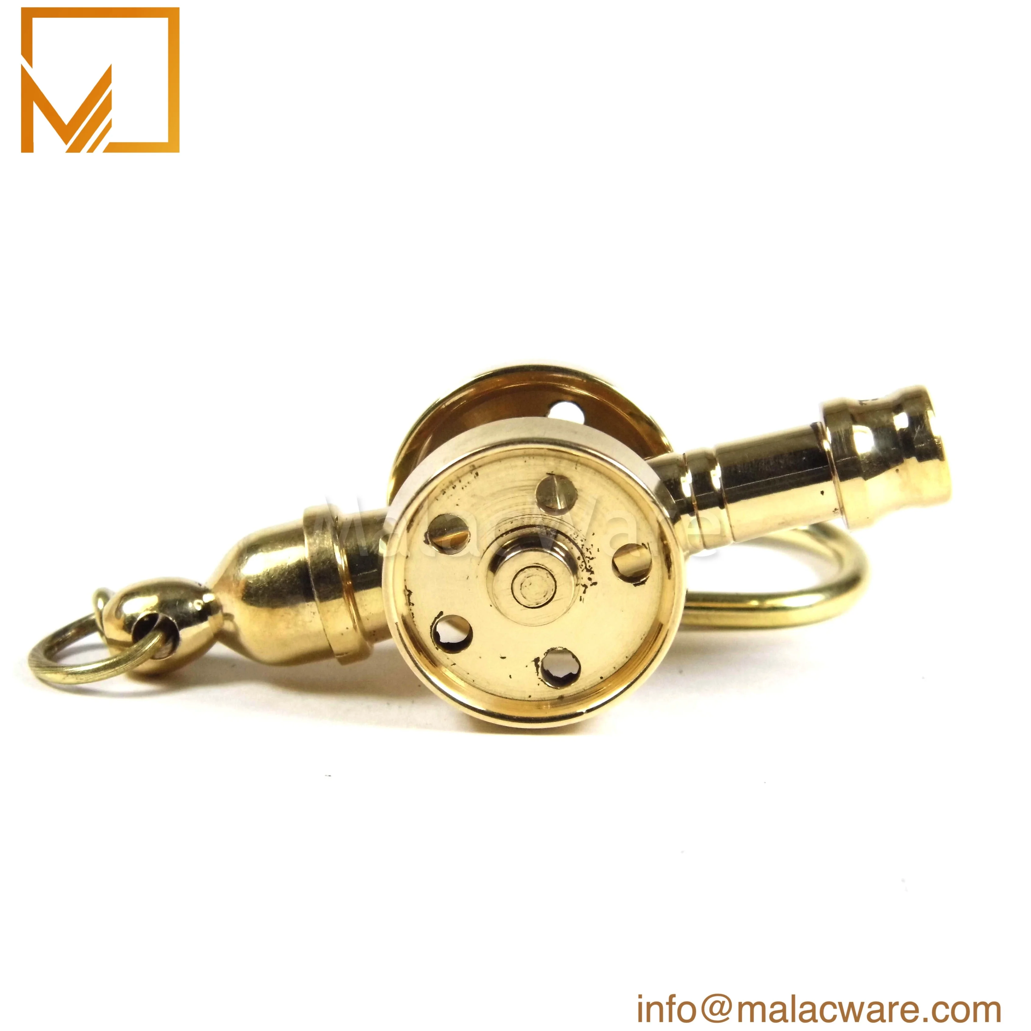 Fancy Look Golden Color Small Umbrella Shape Brass Metal Key Chain Multi Design Wholesale Unique Metal Key Chain