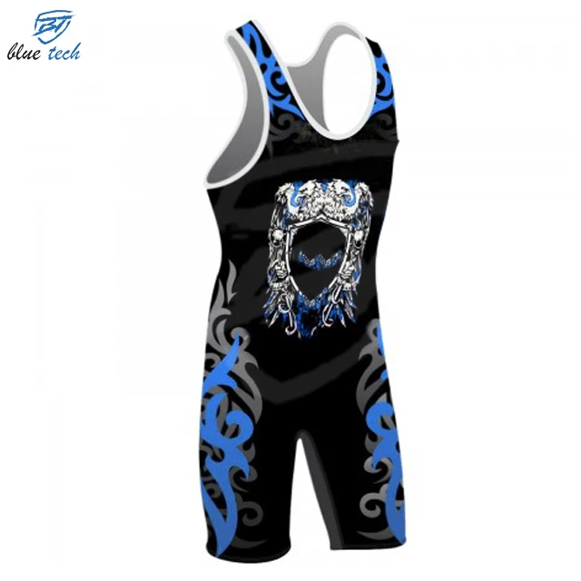 Custom Spandex wrestling tights wrestling suits sublimation wrestling singlets for Men 2023