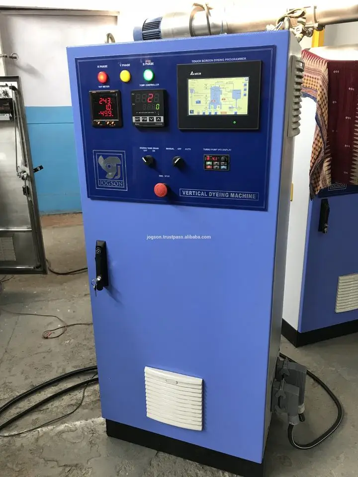 HTHP Horizontal Tubular Dyeing Machine With Double Stage Turbo Pump For Liquor Circulation (In-Out & Out-In) With Inverter Drive