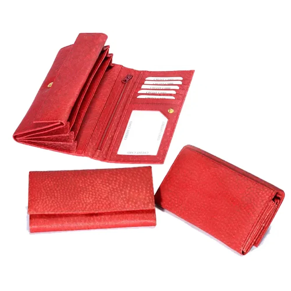Factory  Price High Quality Genuine Leather Wallet Ladies Card Holder Wallet Purse for Girls