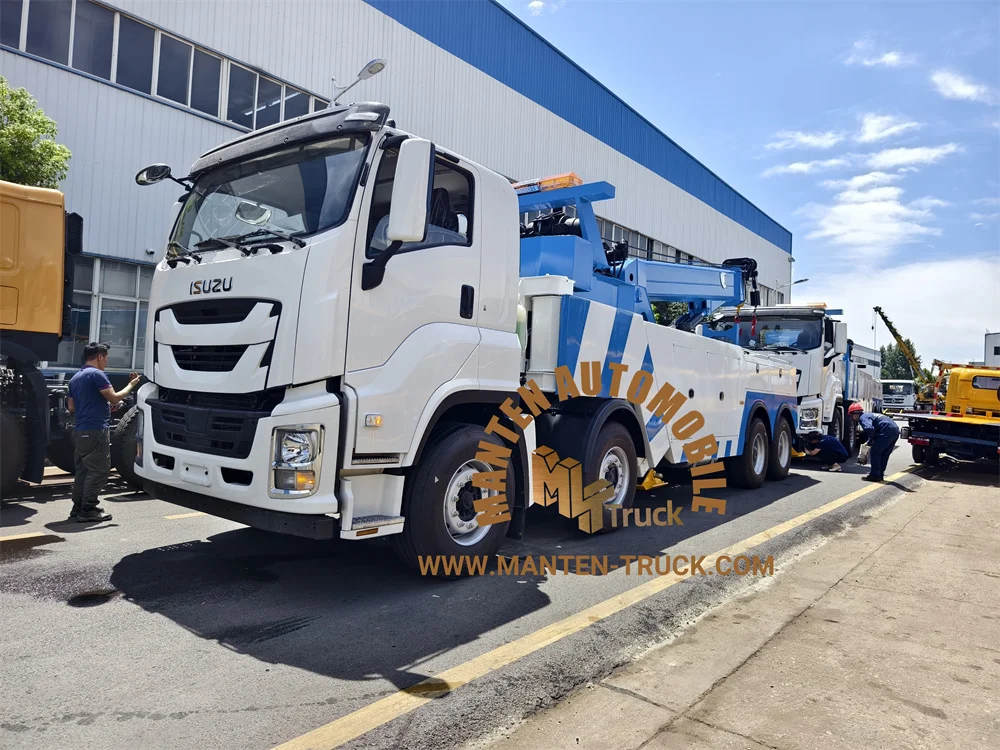 GIGA 60 Ton 70 Ton Breakdown Recovery Rotary Rescue Road Block Removal and Tow Truck with cheap price
