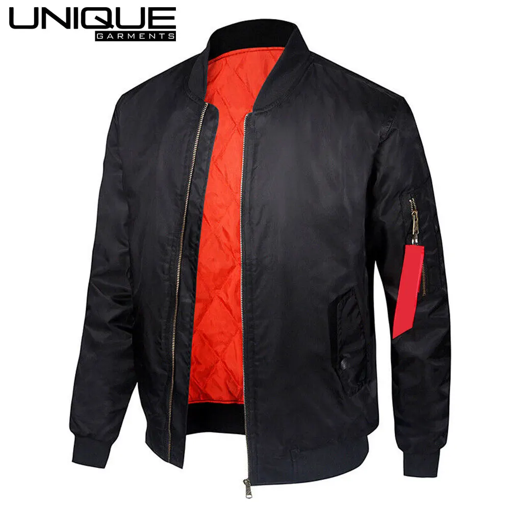 Bomber Jacket Warm Male Fashion Hip Hop Coats Slim Fit Coat Brand Clothing Men Bomber Jacket By UNIQUE GARMENTS INDUSTRIES