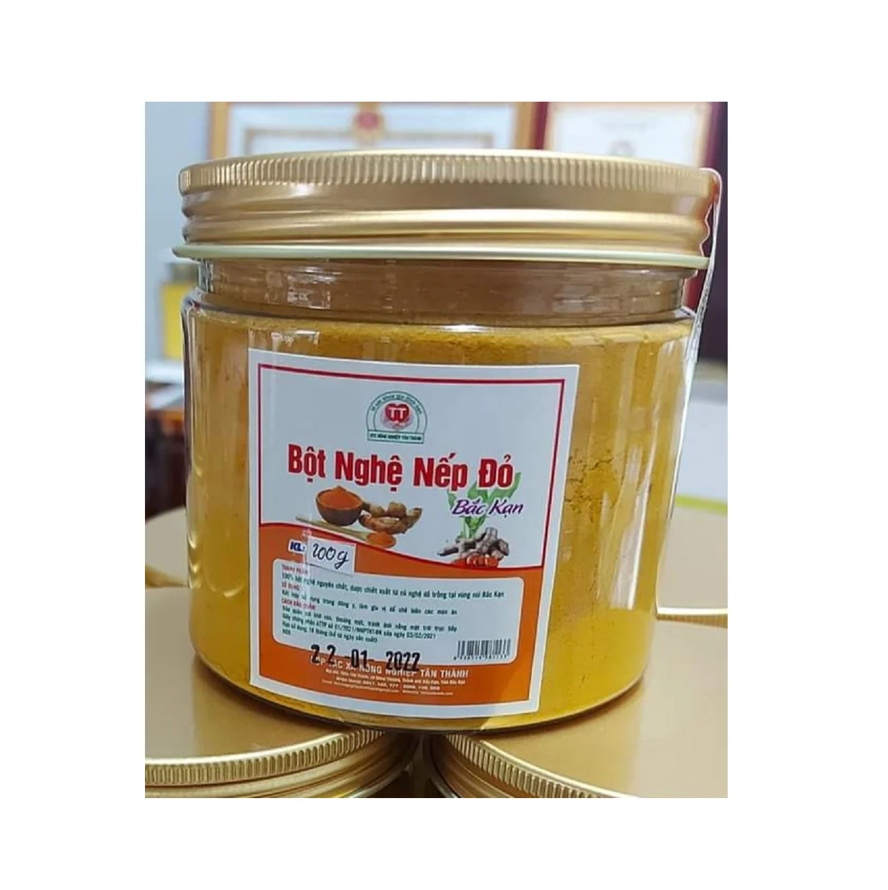 New Crop 2022 - Wholesale Bac Kan High Quality Red Turmeric Starch Bottle 100g At Low Price