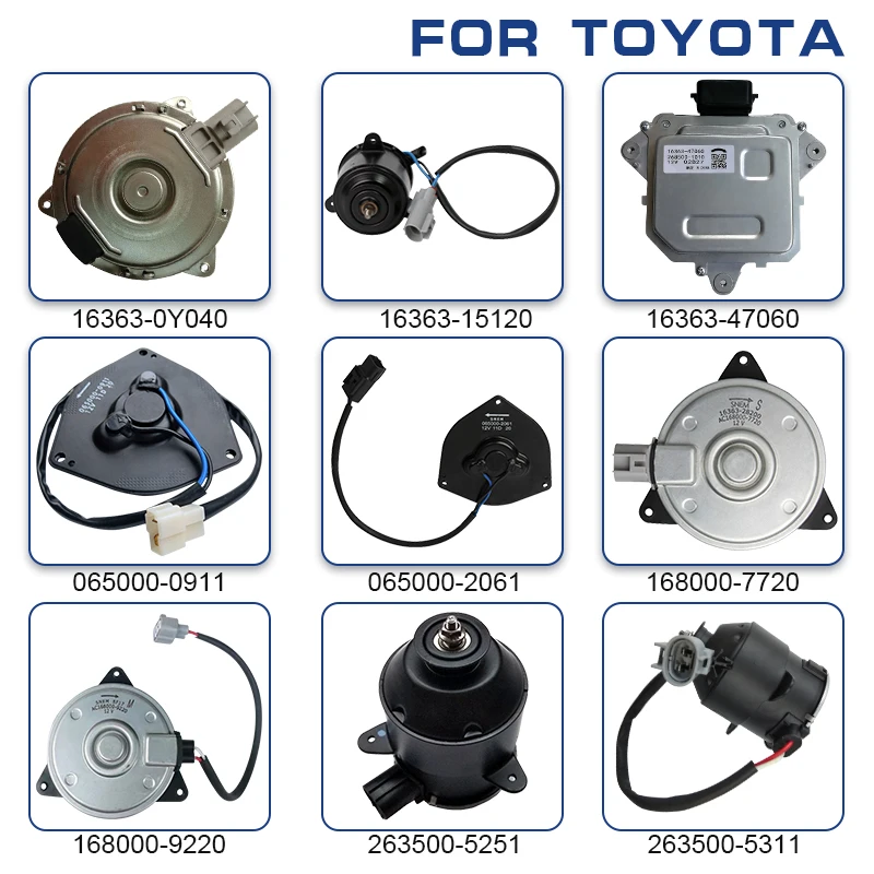 Manufacture Auto dc car radiator fan motor for BMW Nissan Toyota GM Honda Suzuki 12v 14v Denso radiator cooling fan motor prices