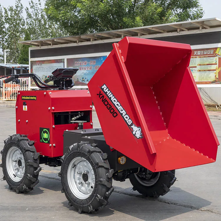 Rhinoceros XND300 Mini Transporter For Agriculture Mini Rubber Tracks Crawler Transporter Mini Dumper Transporter new used