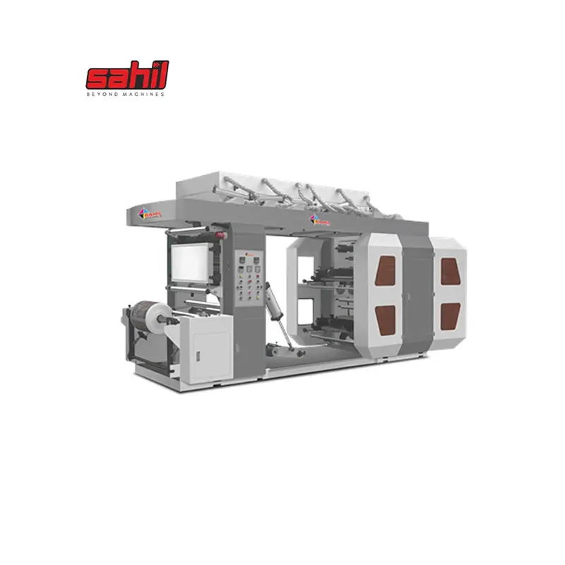 Лучшее качество 4 цвета высокоскоростная флексографская печатная машина доступна по низкой цене