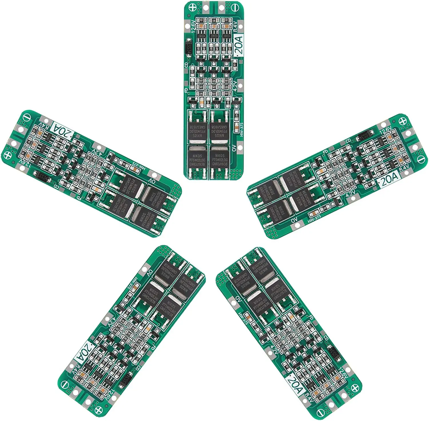 Aismartlink 3S 20A Li-ion Lithium Battery 18650 Charger PCB BMS Protection Board 12.6V Module