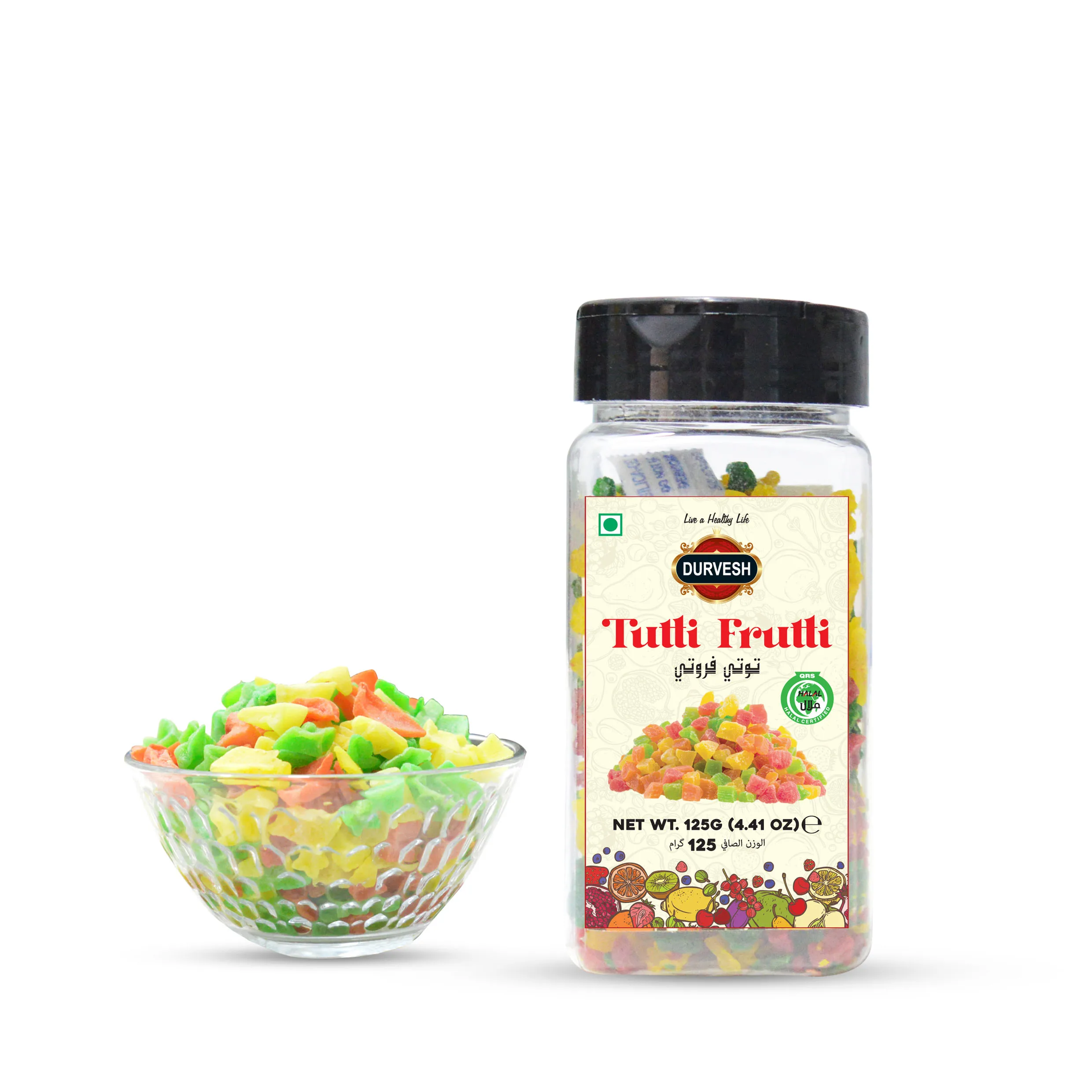 Высокое качество Tutti Frutti микс Сладкие Фруктовые Конфеты микс цветные десерты торты выпечки мороженого на заказ упаковка Pvt этикетка