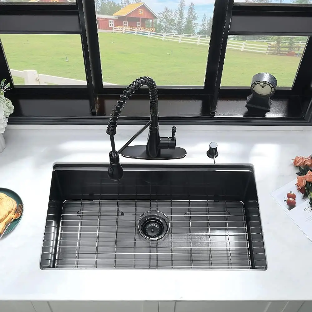 32 inch Handmade  Workstation Undermount Kitchen Sink