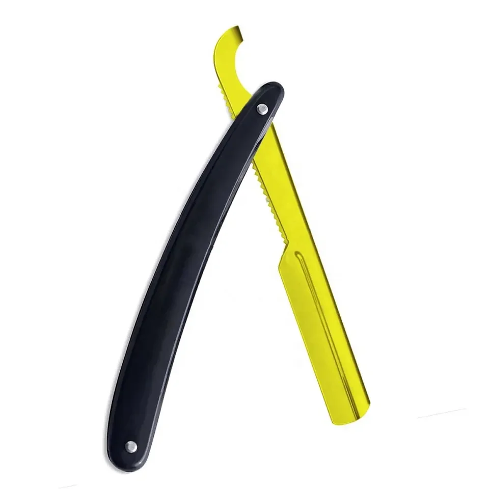 Wholesale Barber Face Straight Edge Shaving Cut Throat Razor For Men Blades Manual Metal Razors Facial Single One Twin
