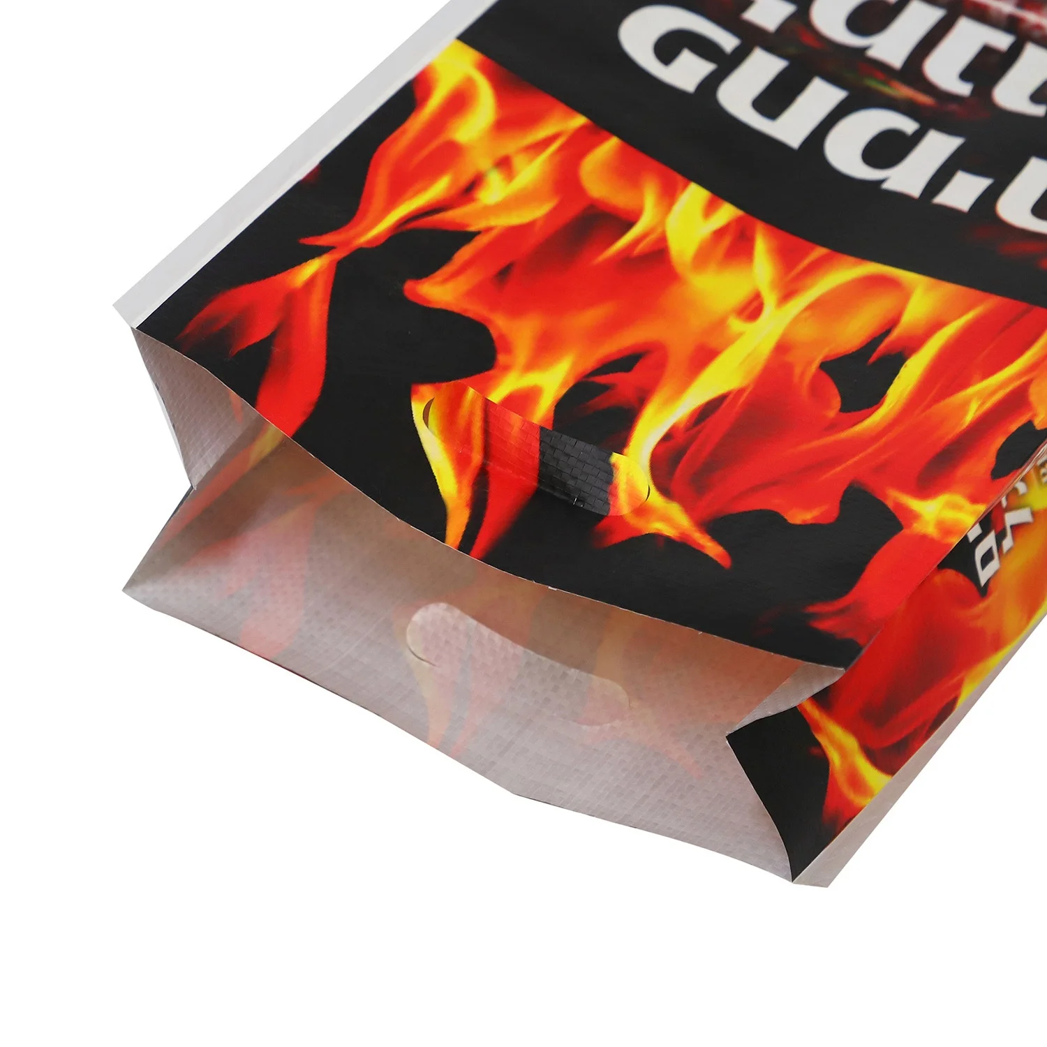 Customized BOPP  Packaging Bag with Handle for Charcoal, Pellets, Biofuels, Chemical, Mortar, Rice, Flour, Feed, Building